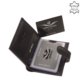 Corvo Bianco Luksusowe skórzane etui na karty czarne CBS808/T