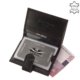 Corvo Bianco Luxusný kožený držiak na karty čierny CBS808 / T
