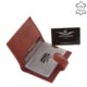 Portacarte Corvo Bianco Luxury in pelle rosso CBS808 / T