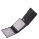 Луксозен мъжки портфейл Corvo Bianco RFID черен RCBS1021