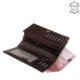 Luxusní dámská peněženka Corvo Bianco tmavě hnědá CBS604