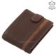 Športová hnedá peňaženka Corvo Bianco CVL09 / T-BROWN