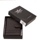 Corvo Bianco leather card holder with stripe insert RFID black RCCS808/T