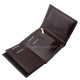 Csíkbetétes Corvo Bianco elegáns férfi irattartó pénztárca barna CBF3073