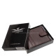 Csíkbetétes Corvo Bianco elegáns férfi pénztárca barna CBF1027/T