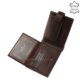 Moška denarnica Corvo Bianco s črtastim vložkom temno rjave barve CCS09 / T