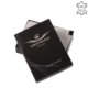 Moška denarnica Corvo Bianco s črtami črne barve CCS09