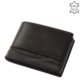 Moška denarnica Corvo Bianco s črtami črne barve CCS1021