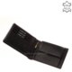 Moška denarnica Corvo Bianco s črtami črne barve CCS1021