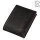 Pánska peňaženka Corvo Bianco s pruhmi čierna CCS1021