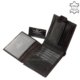 Corvo Bianco men's wallet CCS298-BLACK with striped insert