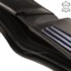 Portofel bărbătesc cu dungi Corvo Bianco negru RFID RCCS09 / T