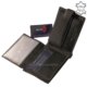 Črtasta moška denarnica Corvo Bianco RFID črna RCCS1021 / T