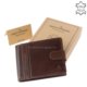 Stylish men's wallet brown GreenDeed PA09 / T