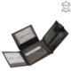 Elegant men's wallet black GIULTIERI GVA1027 / T