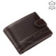 Euro odolná kožená peněženka Corvo Bianco RFID hnědá ERCCS1021 / T