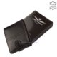 Portefeuille en cuir durable Euro Corvo Bianco RFID noir ERCBS1021/T