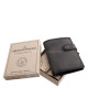 Férfi bőr irattartó pénztárca díszdobozban GreenDeed PF3072/T fekete