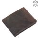 Men's leather wallet brown Giultieri SDI124
