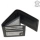Moška usnjena denarnica, črna Giultieri SDI120