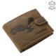 Męski skórzany portfel ze wzorem orła RFID SASR1027/T