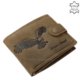 Men's leather wallet with eagle pattern RFID SASR6002L / T