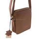 Men's leather bag GreenDeed 5031B light brown