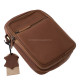 Borsa da uomo in pelle GreenDeed 961B marrone chiaro