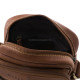 Men's leather bag GreenDeed 961B light brown