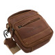 Men's leather bag small size GreenDeed 457B light brown