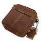 Borsa da uomo in pelle misura piccola GreenDeed 457B marrone chiaro