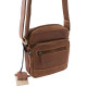 Men's leather bag small size GreenDeed 457B light brown