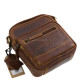 Men's leather bag small size GreenDeed 457V light brown