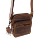 Men's leather bag small size GreenDeed 457V light brown