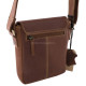 Men's leather bag sportily elegant GreenDeed FIR01B light brown