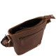 Men's leather bag sportily elegant GreenDeed FIR01B light brown