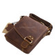 Men's leather bag sportily elegant GreenDeed FIR01V light brown