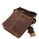 Men's leather bag sportily elegant GreenDeed FIR01V light brown