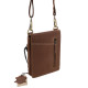 Men's leather bag sportily elegant GreenDeed FIR02B light brown