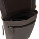Men's leather bag sportily elegant GreenDeed FIR02H dark brown