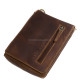 Men's leather bag sportily elegant GreenDeed FIR02V light brown