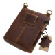 Men's leather bag sportily elegant GreenDeed FIR02V light brown