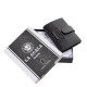 Muški držač za kartice od prave kože La Scala Luxury LSL2038/T crni