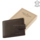 Men's wallet in a gift box brown GreenDeed GN09 / T