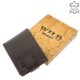 Men's wallet in gift box brown WILD BEAST MWB102 / T