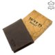 Men's wallet with gift box brown WILD BEAST MWB1021