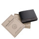 Men's wallet in gift box black and gray GreenDeed REC1021