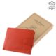 Portfel męski w pudełku prezentowym czerwony GreenDeed CVT09/T
