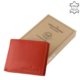 Portofel bărbătesc cu cutie cadou roșu GreenDeed CVT09
