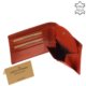 Portofel bărbătesc cu cutie cadou roșu GreenDeed CVT7411B